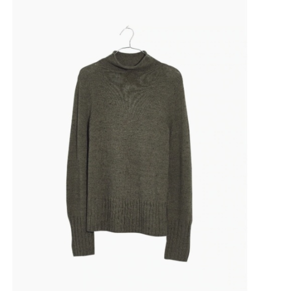 Madewell Donegal Inland Turtleneck Sweater Green - Picture 4 of 7